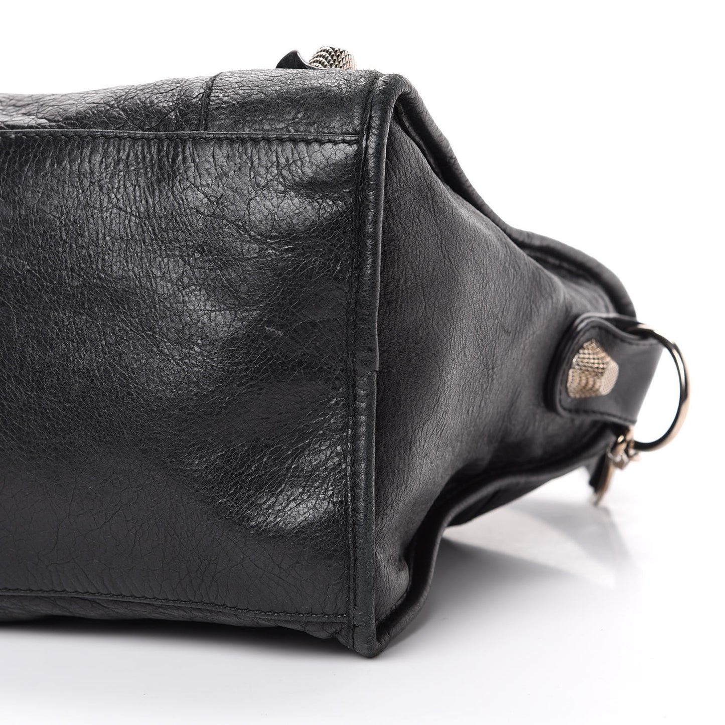 Agneau Giant 21 Silver Hardware Part Time Black