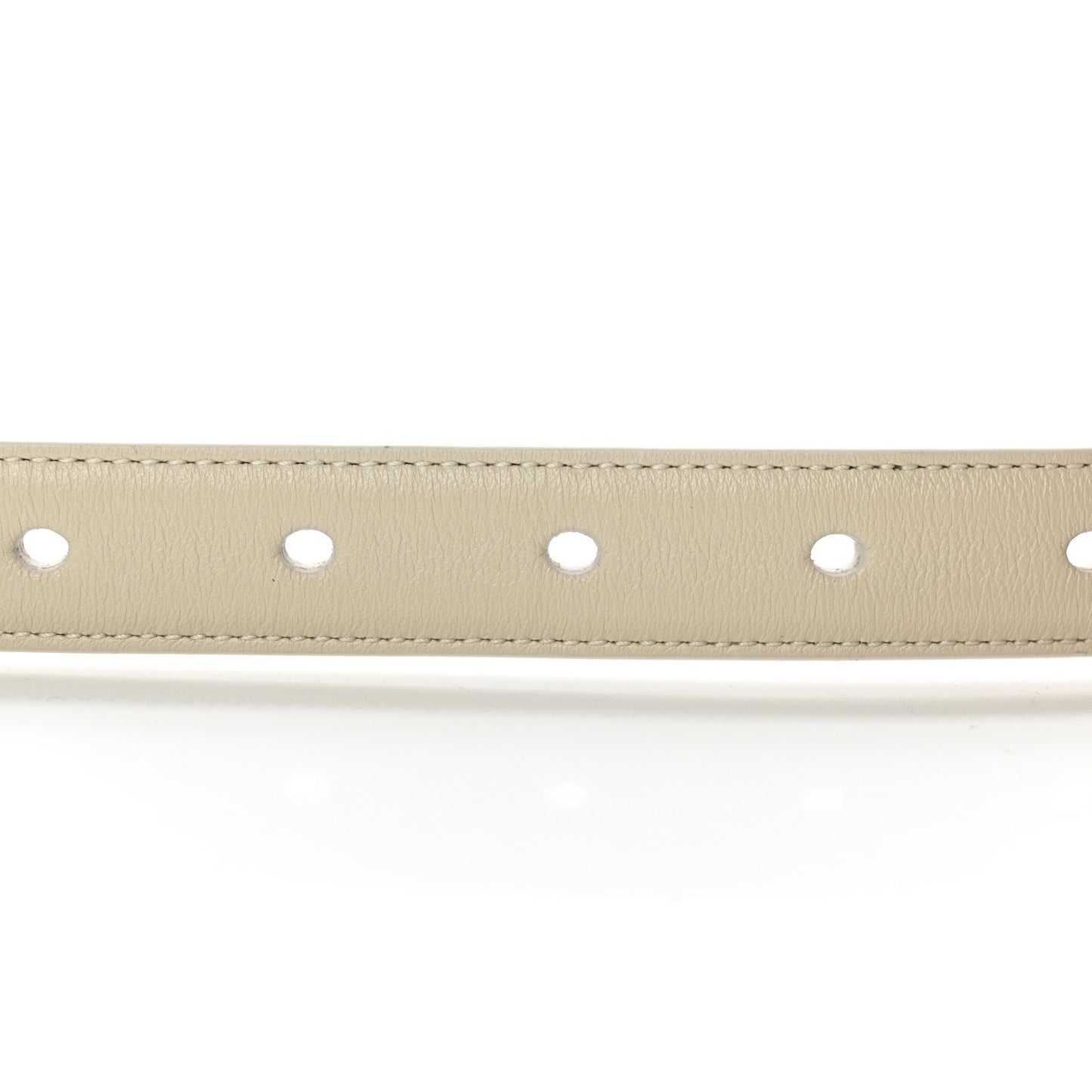 Smooth Calfskin Monogram Square Buckle Belt 70 28 White