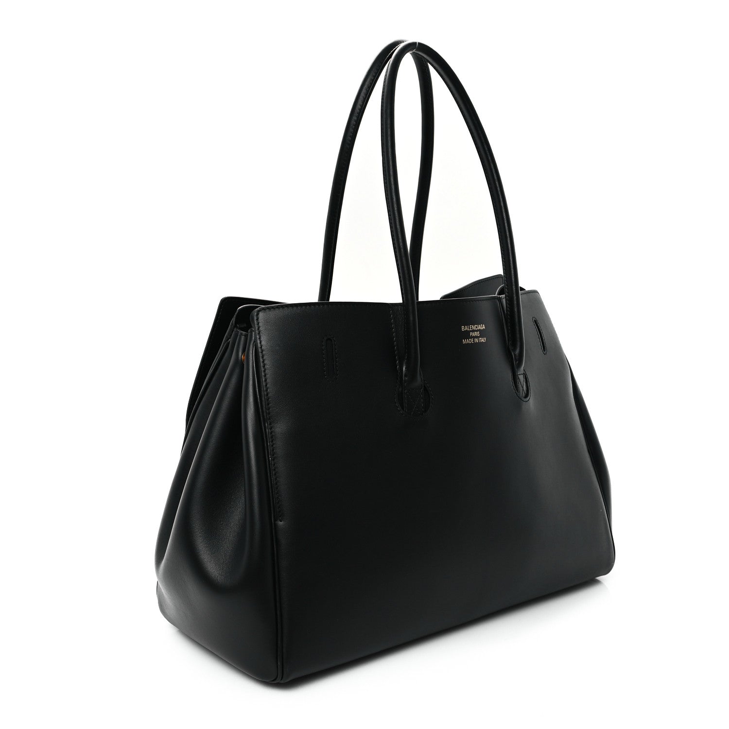 Balenciaga Smooth Calfskin Medium Bel Air Carry All Bag Black 3 of 10