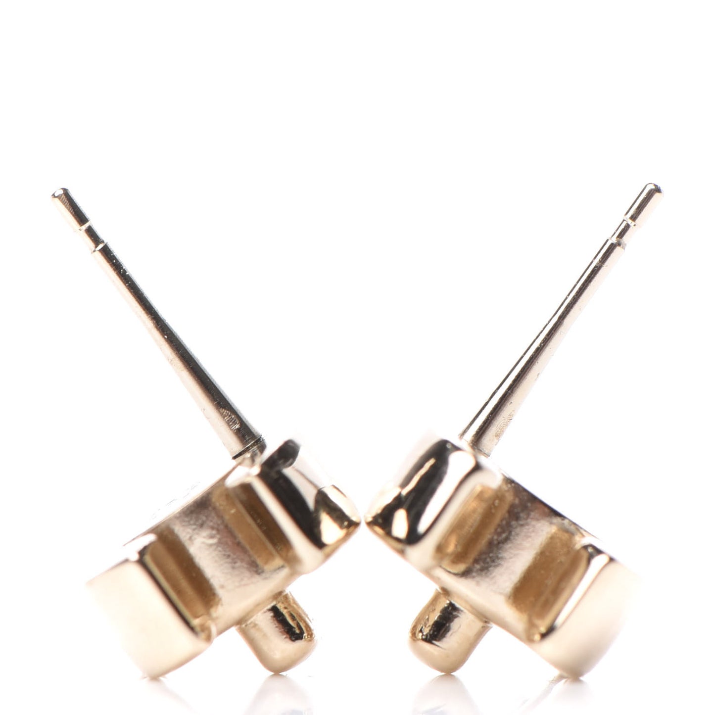 Metal CC Turnlock Earrings Gold