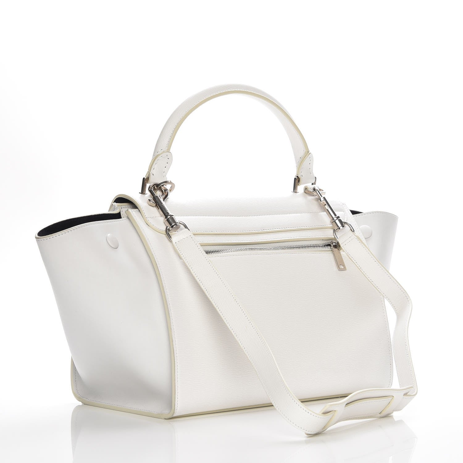 Celine Liege Calfskin Small Trapeze White 4 of 17