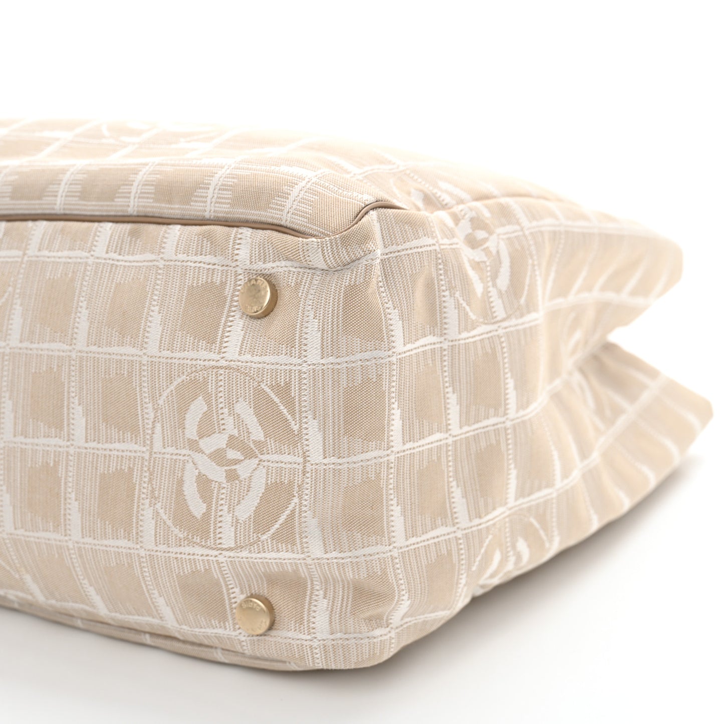 Nylon Medium Travel Tote Beige