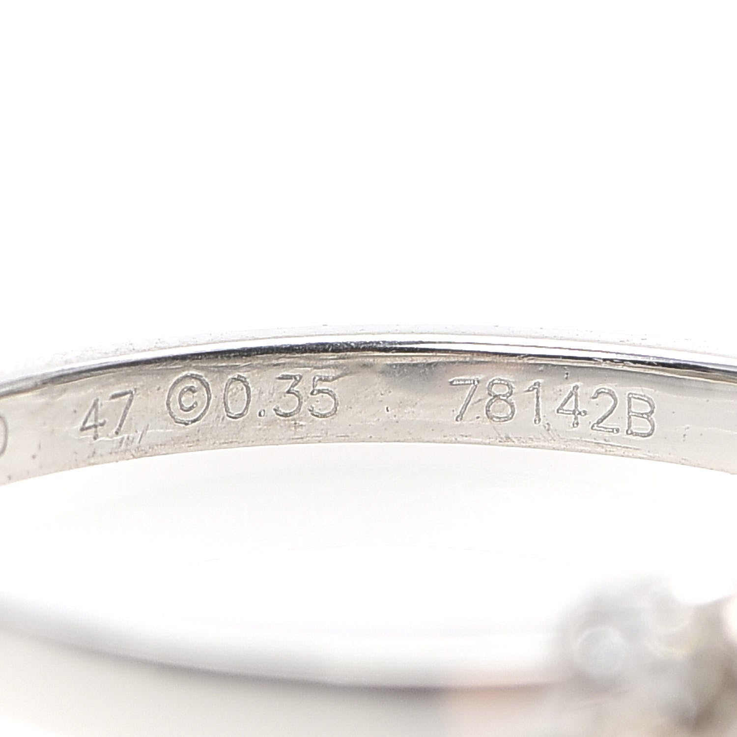 Cartier Platinum Diamond .35ct Ballerine Solitaire Engagement Ring 47 4 6 of 6