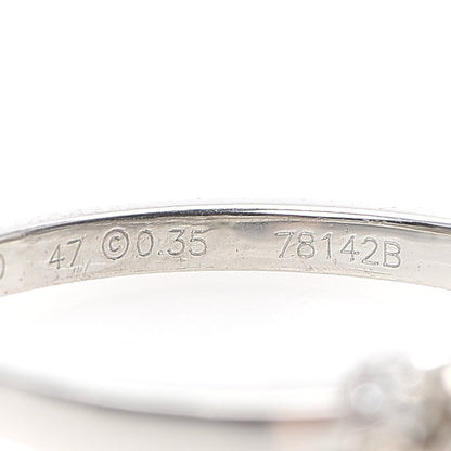 Cartier Platinum Diamond .35ct Ballerine Solitaire Engagement Ring 47 4 6 of 6