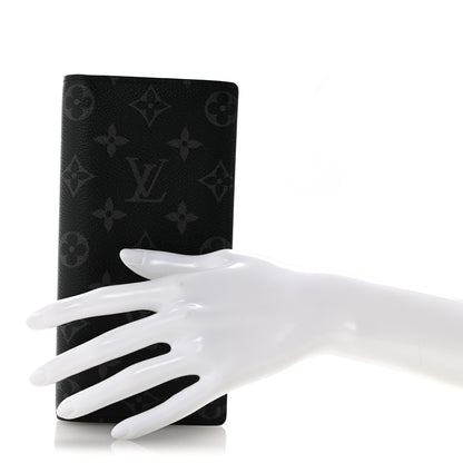 Louis Vuitton Monogram Eclipse Brazza Wallet 2 of 7