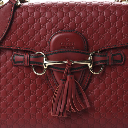 Gucci Microguccissima Medium Emily Chain Shoulder Bag Red 10 of 10