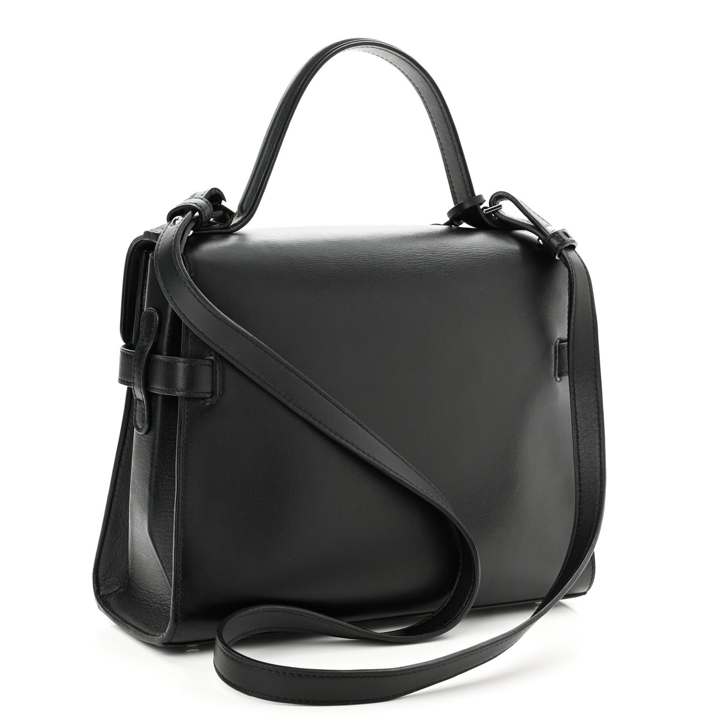 Calfskin MM Tempete Satchel Black