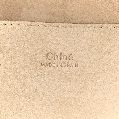 Chloe Suede Calfskin Small Faye Shoulder Bag Motty Grey 6 of 10
