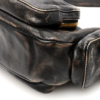 Miu Miu Distressed Nappa Pocket Bag  Sand Coffee 9 of 9