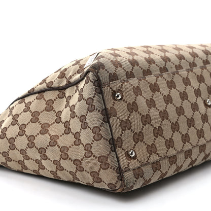 Gucci GG Monogram Web Pop Tote Dark Brown 9 of 16