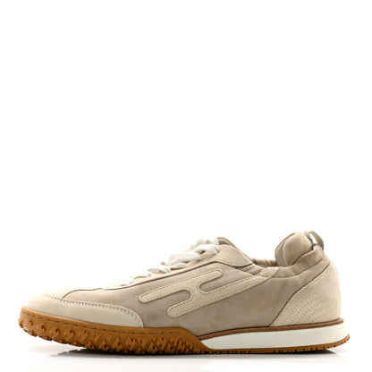 Hermes Suede Goatskin Jet Sneakers 37 Beige Esquisse Glaise 1 of 10