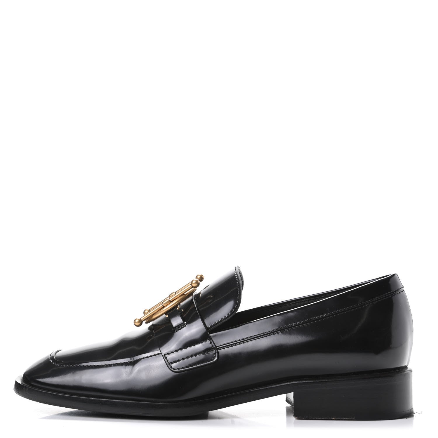 Christian Dior Shiny Calfskin Diordirection Loafers 36 Black 1 of 10