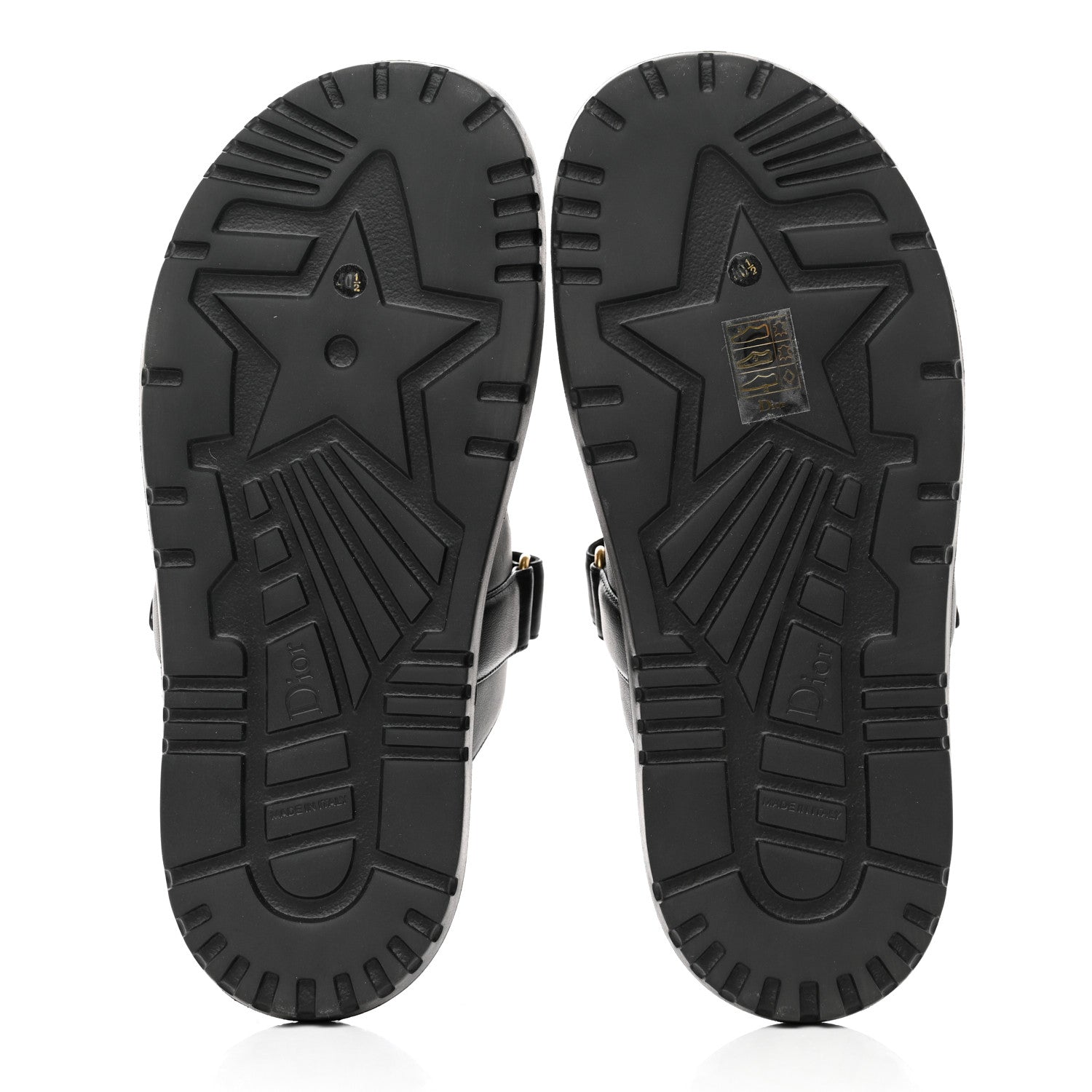 Christian Dior Lambskin Dioract 10mm Slide Sandals 40.5 Black 5 of 9