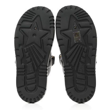 Christian Dior Lambskin Dioract 10mm Slide Sandals 40.5 Black 5 of 9