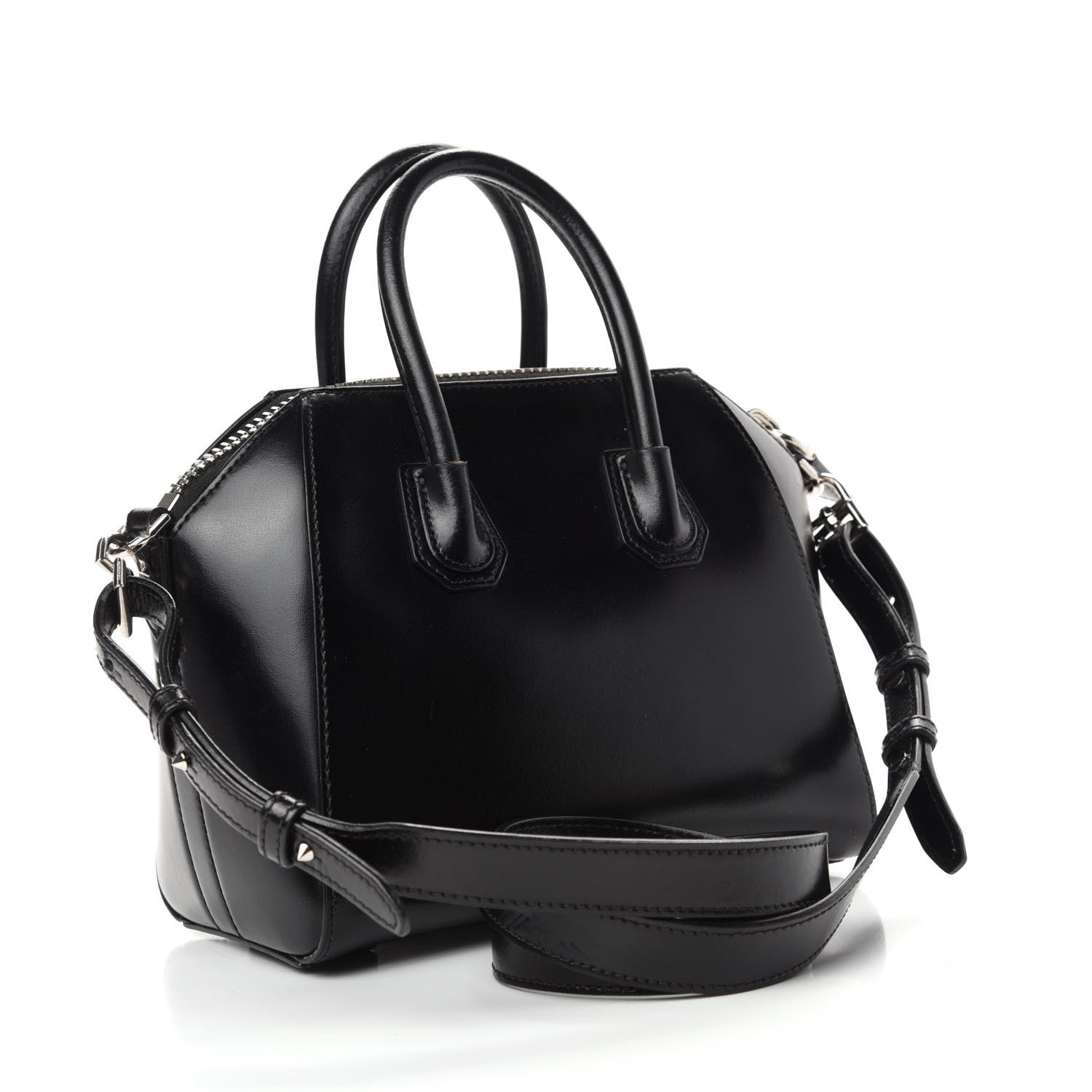 Givenchy Shiny Lord Calfskin Mini Antigona Black 3 of 14