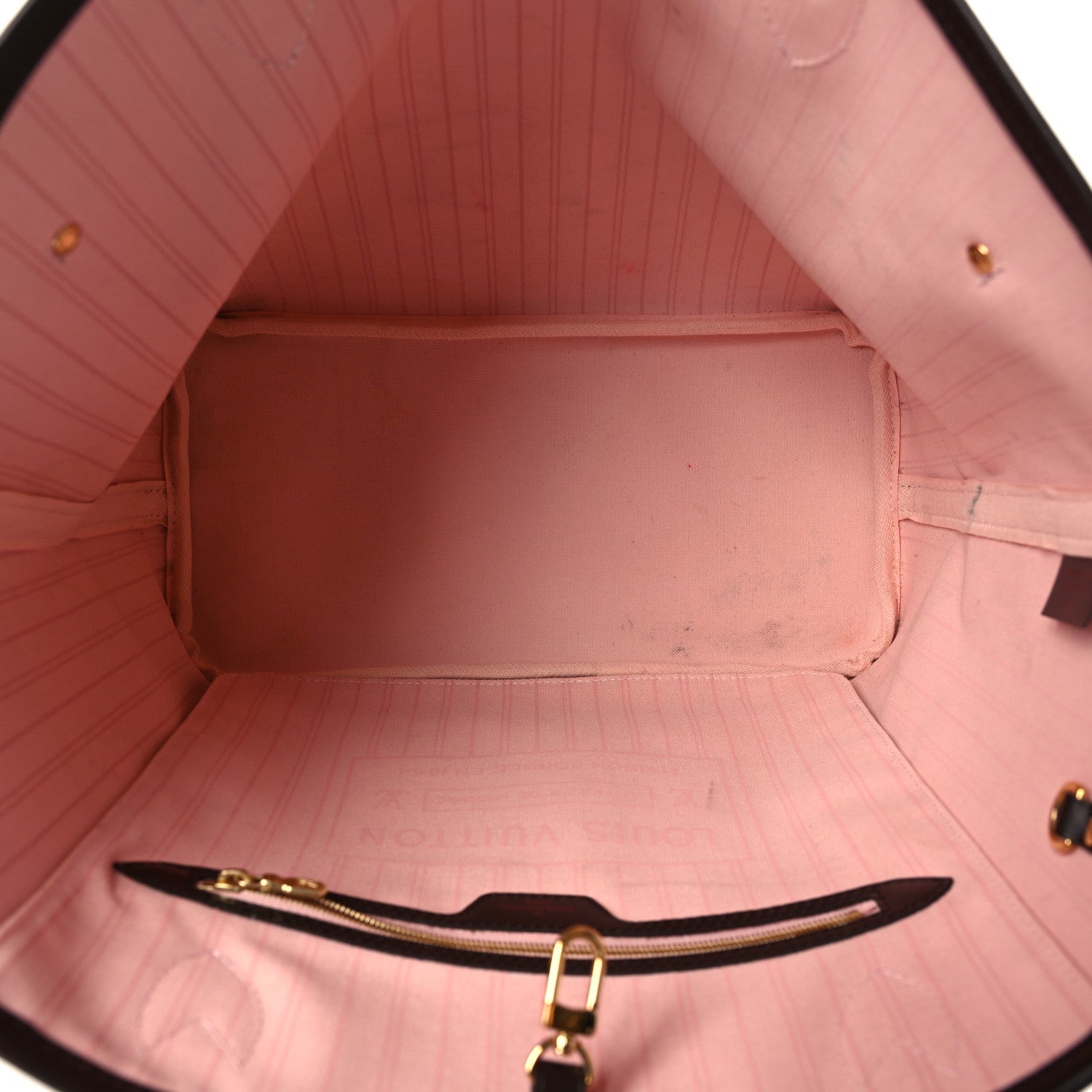 Louis Vuitton Damier Ebene Neo Neverfull MM Rose Ballerine 6 of 12