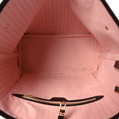 Louis Vuitton Damier Ebene Neo Neverfull MM Rose Ballerine 6 of 12