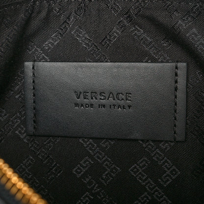 Versace Calfskin Baroque Print La Medusa Pouch Black 7 of 7