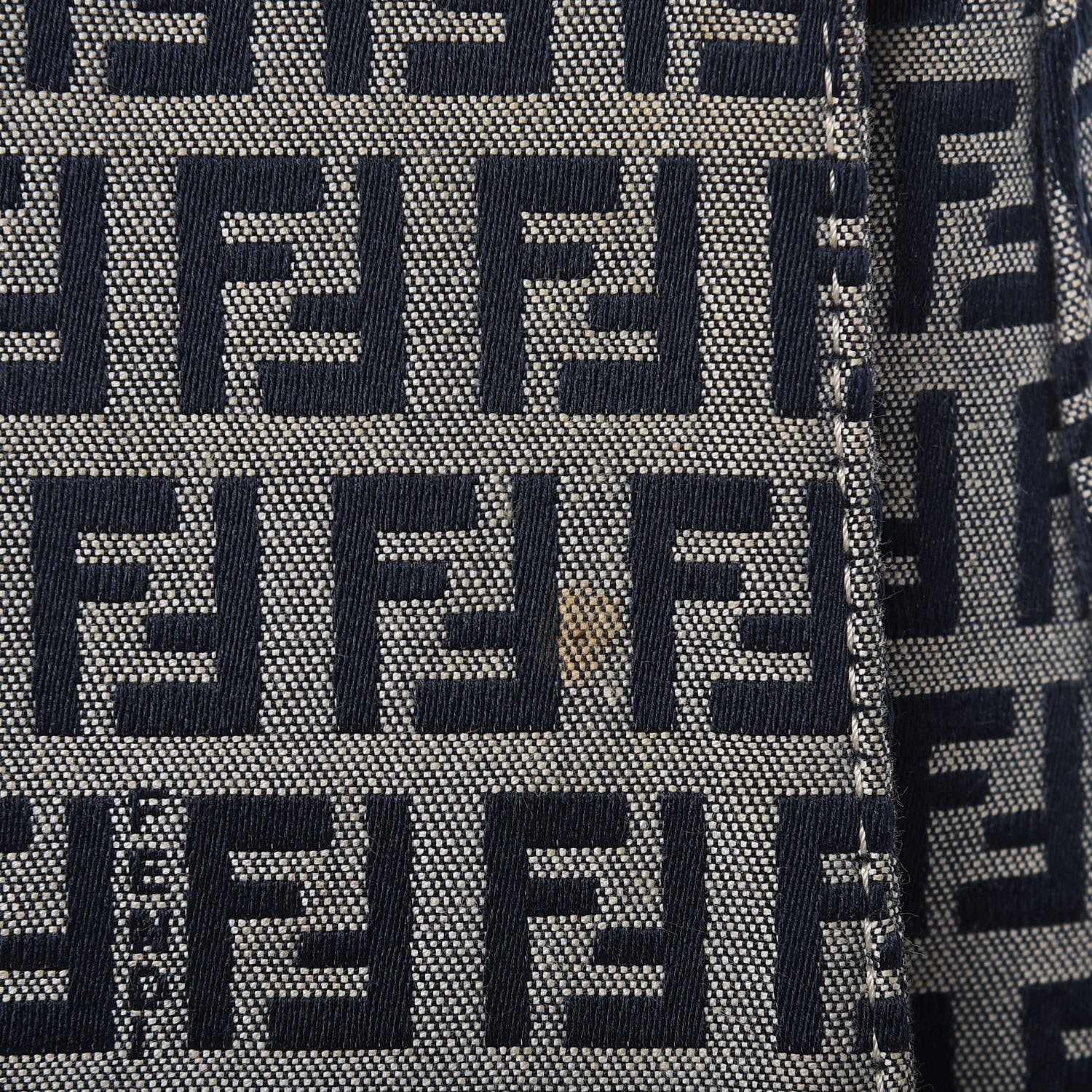 Fendi Zucchino Mama Baguette Navy 12 of 13