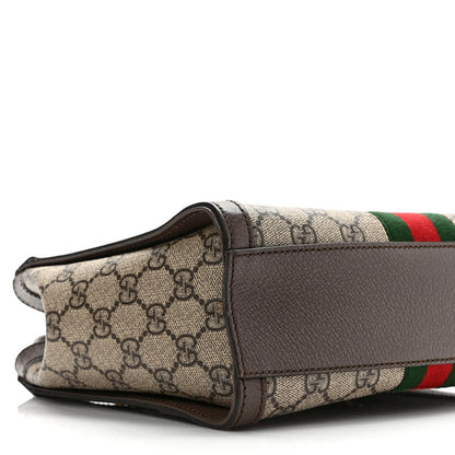 Gucci GG Supreme Monogram Small Ophidia Tote Bag Brown 9 of 10