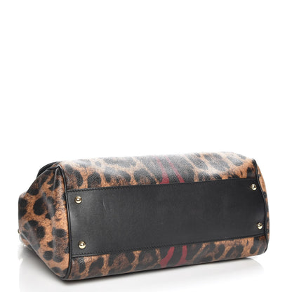 Dolce & Gabbana Leo Crepe Large Miss Sicily Leo Stripe Satchel 5 of 7