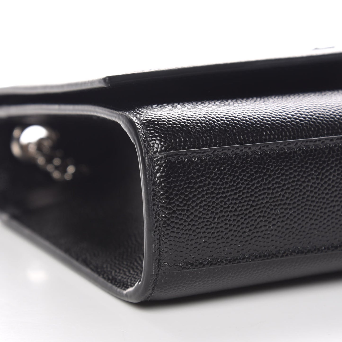 Grain De Poudre Medium Classic Monogram Kate Satchel Black