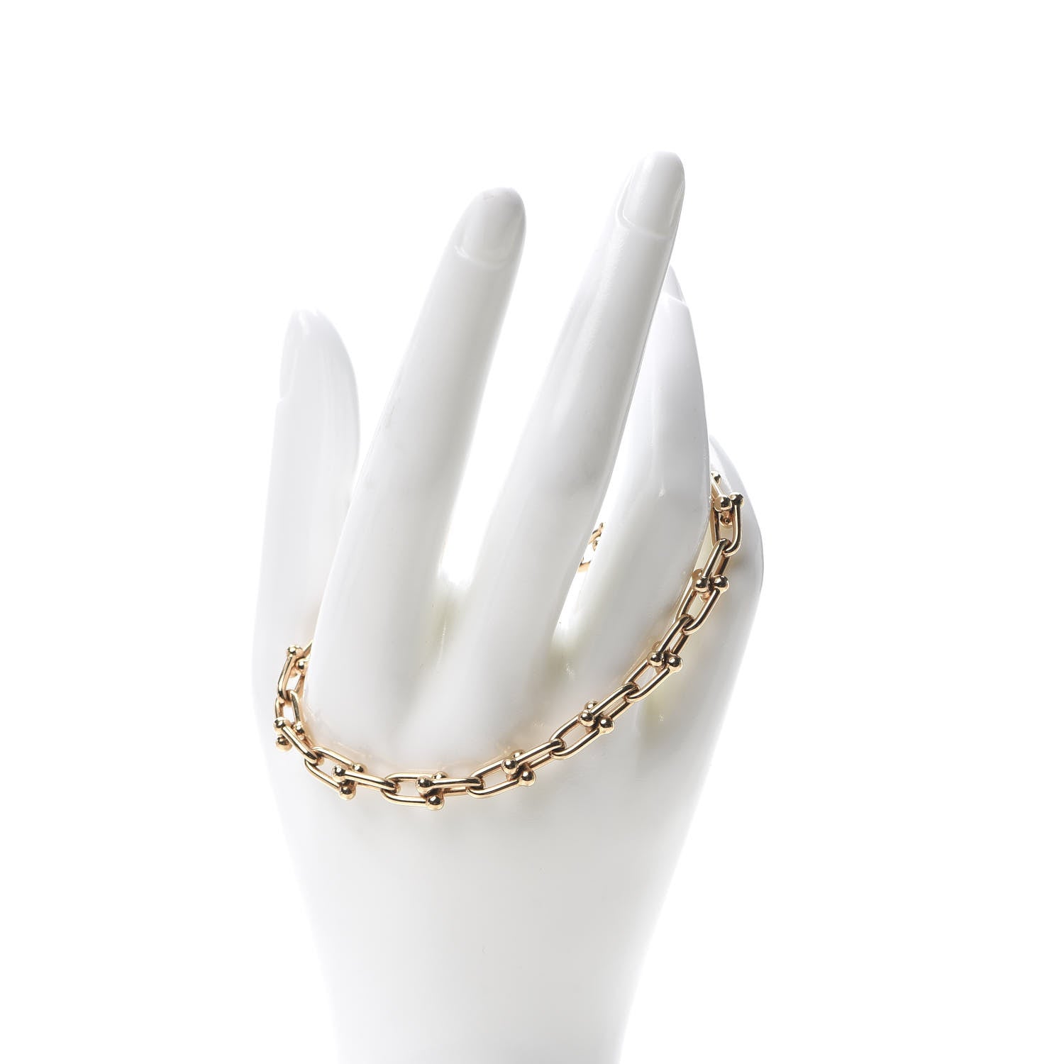 Tiffany 18K Rose Gold Small HardWear Link Bracelet 2 of 5