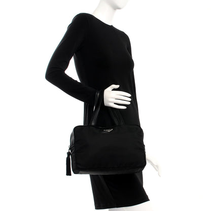 Prada Tessuto Nylon Passama Shoulder Bag Nero Black 3 of 8