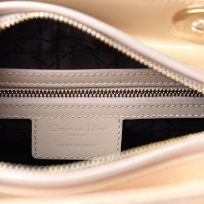 Christian Dior Patent Cannage Medium Lady Dior Beige 8 of 10