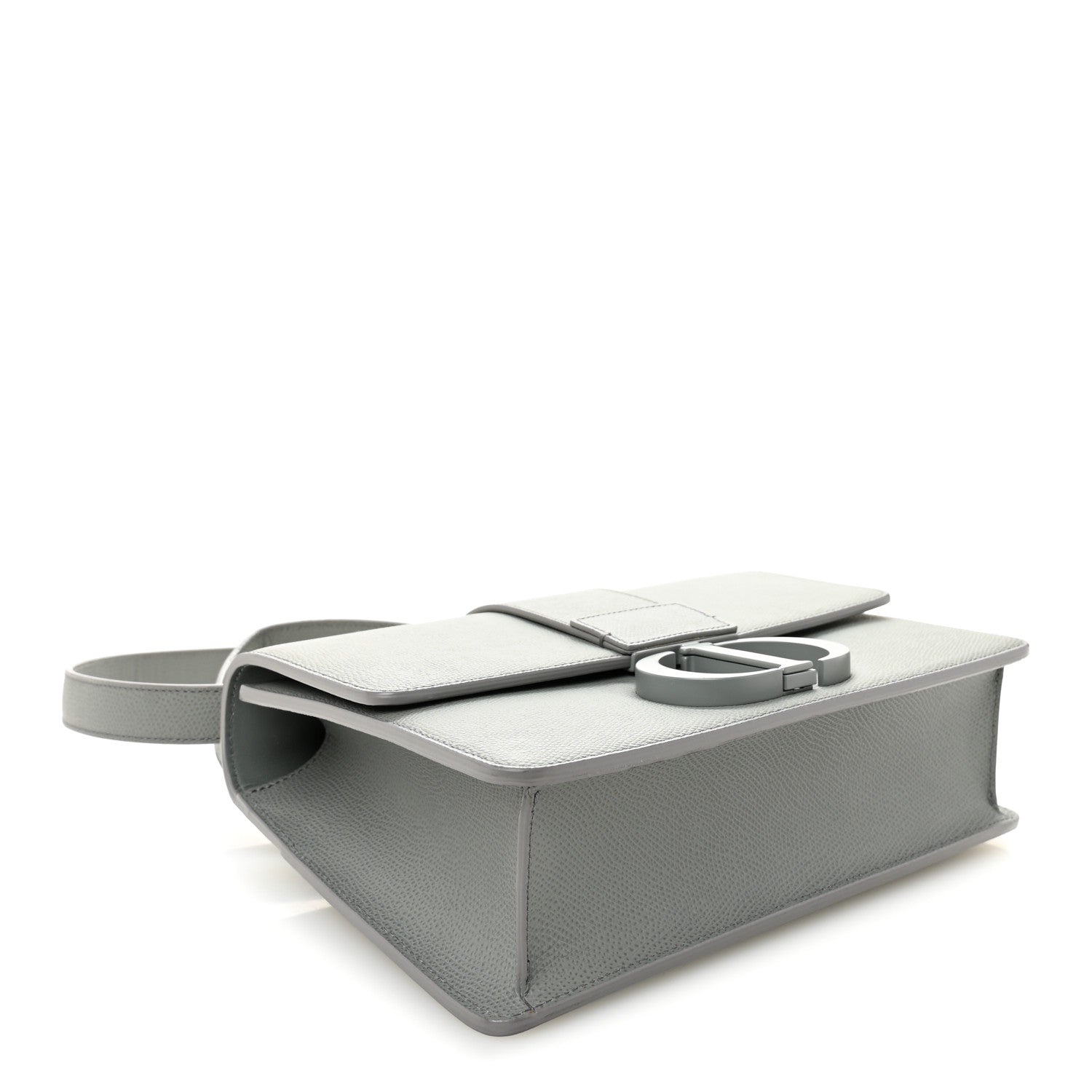 Christian Dior Ultra Matte Grained Calfskin 30 Montaigne Flap Bag Grey 4 of 10