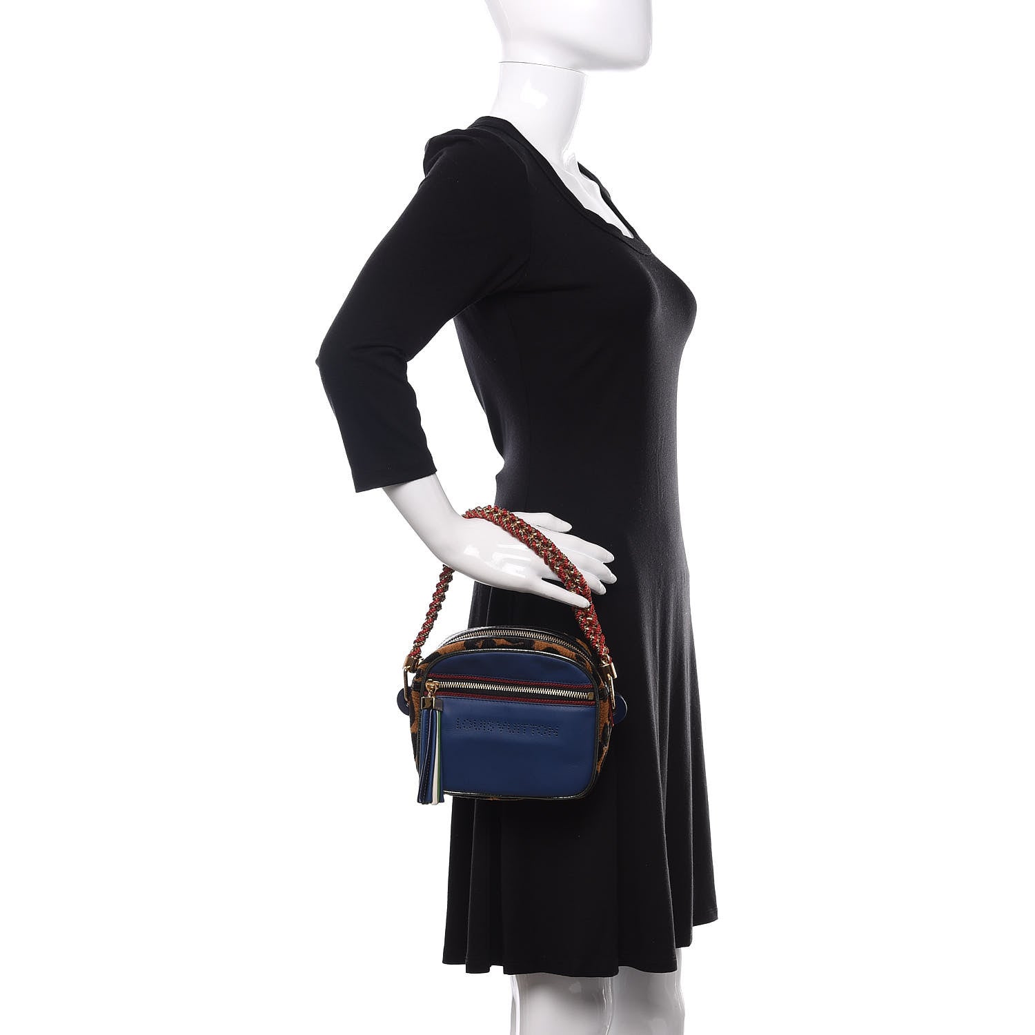 Louis Vuitton Supple Calfskin Savane Flight Blue 2 of 9