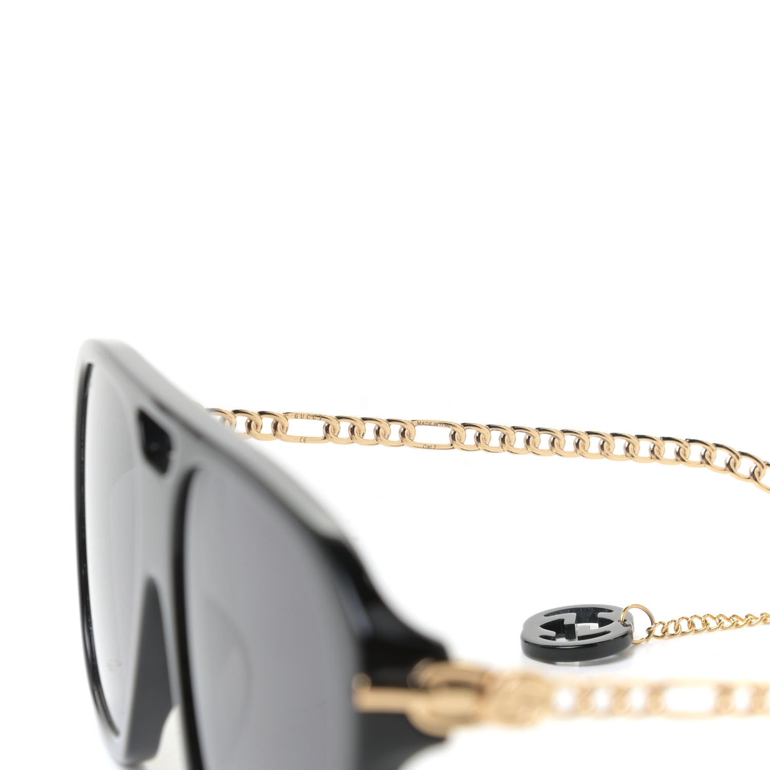 Gucci Acetate Detachable Charm Sunglasses GG0723S Black 2 of 13