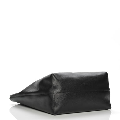 Alexander McQueen Grained Calfskin Skull Open Shopper Tote Black 5 of 10