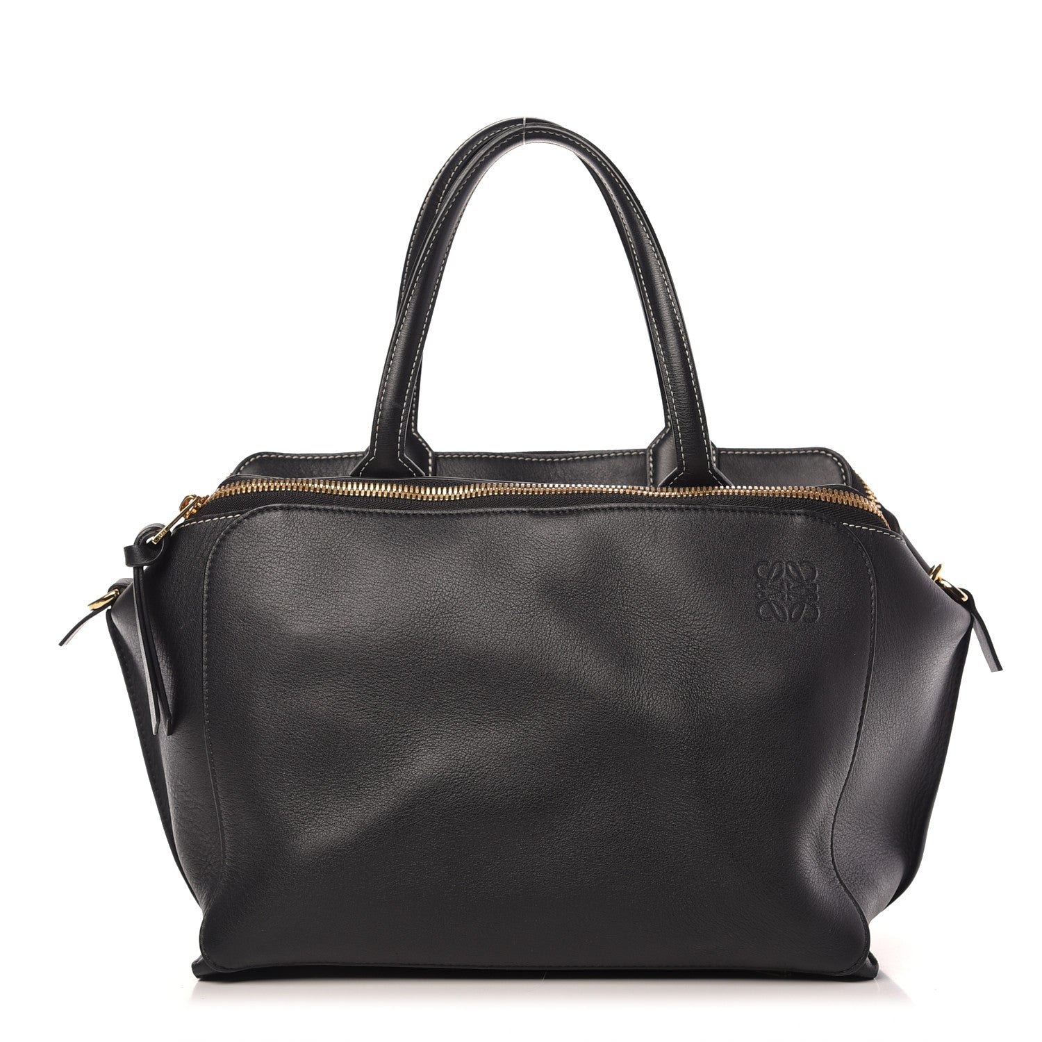Loewe Calfskin Triple Zip Tote Black 1 of 9