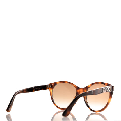 Gucci Round Frame Crystal Sunglasses GG 0419S Tortoiseshell 4 of 9