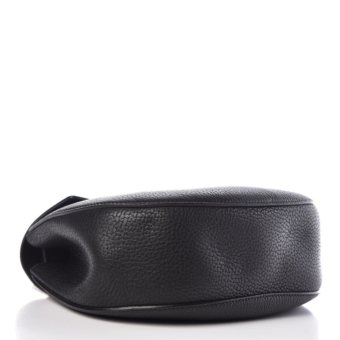 Grained Lambskin Drew Shoulder Bag Black