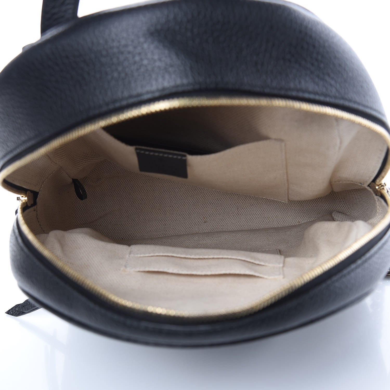 Gucci Pebbled Calfskin Soho Chain Backpack Black 5 of 9