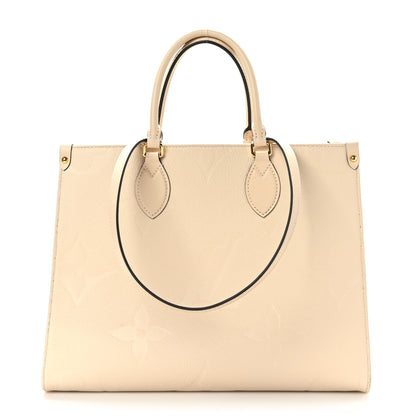 Louis Vuitton Empreinte Monogram Giant Onthego MM Creme 1 of 13