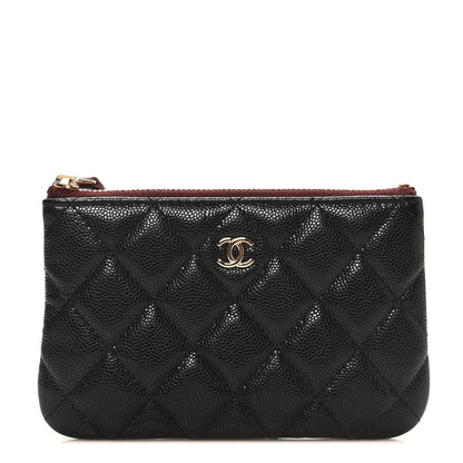 Chanel Caviar Quilted Small Cosmetic Case Black 1 of 8