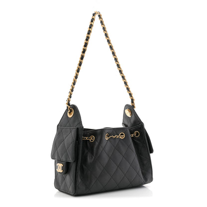 Chanel Caviar Quilted Mini Chanel 25 Handbag Black 3 of 11