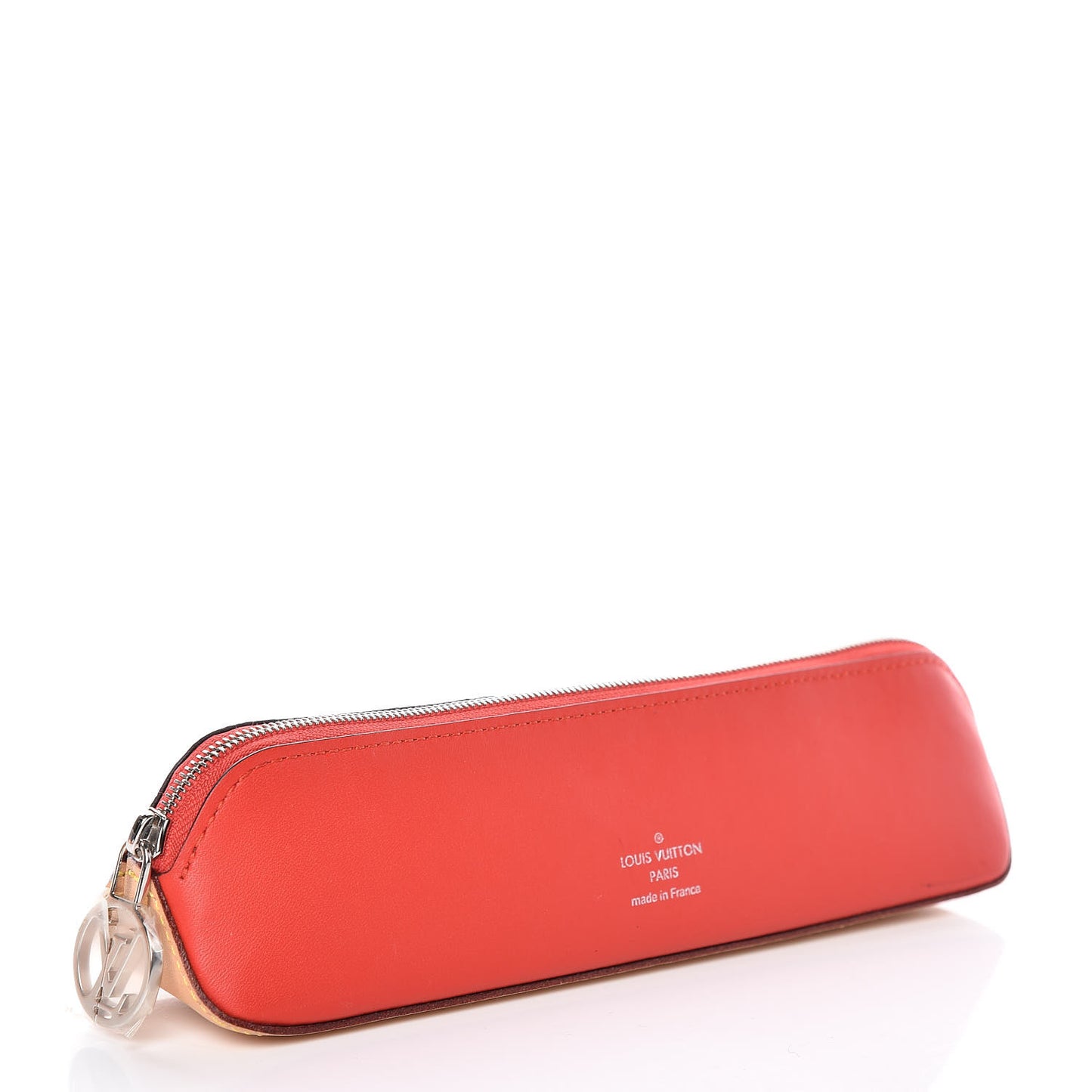 Monogram Elizabeth Pencil Pouch Red