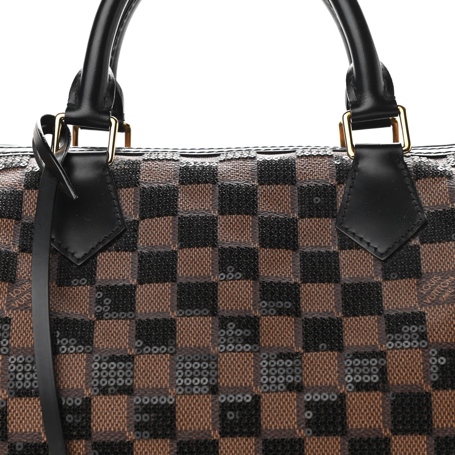 Louis Vuitton Damier Paillettes Speedy 30 Black 7 of 9