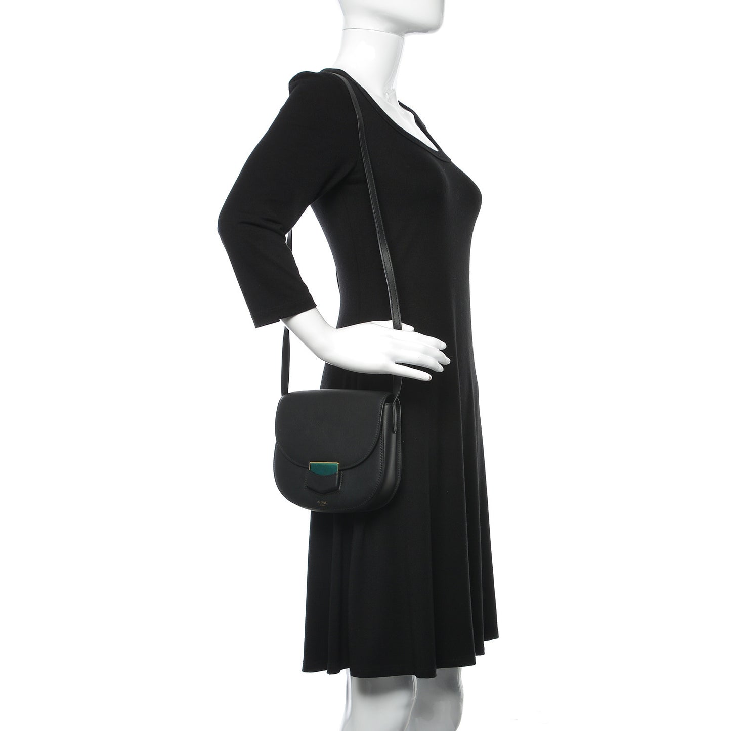 Smooth Calfskin Small Trotteur Black