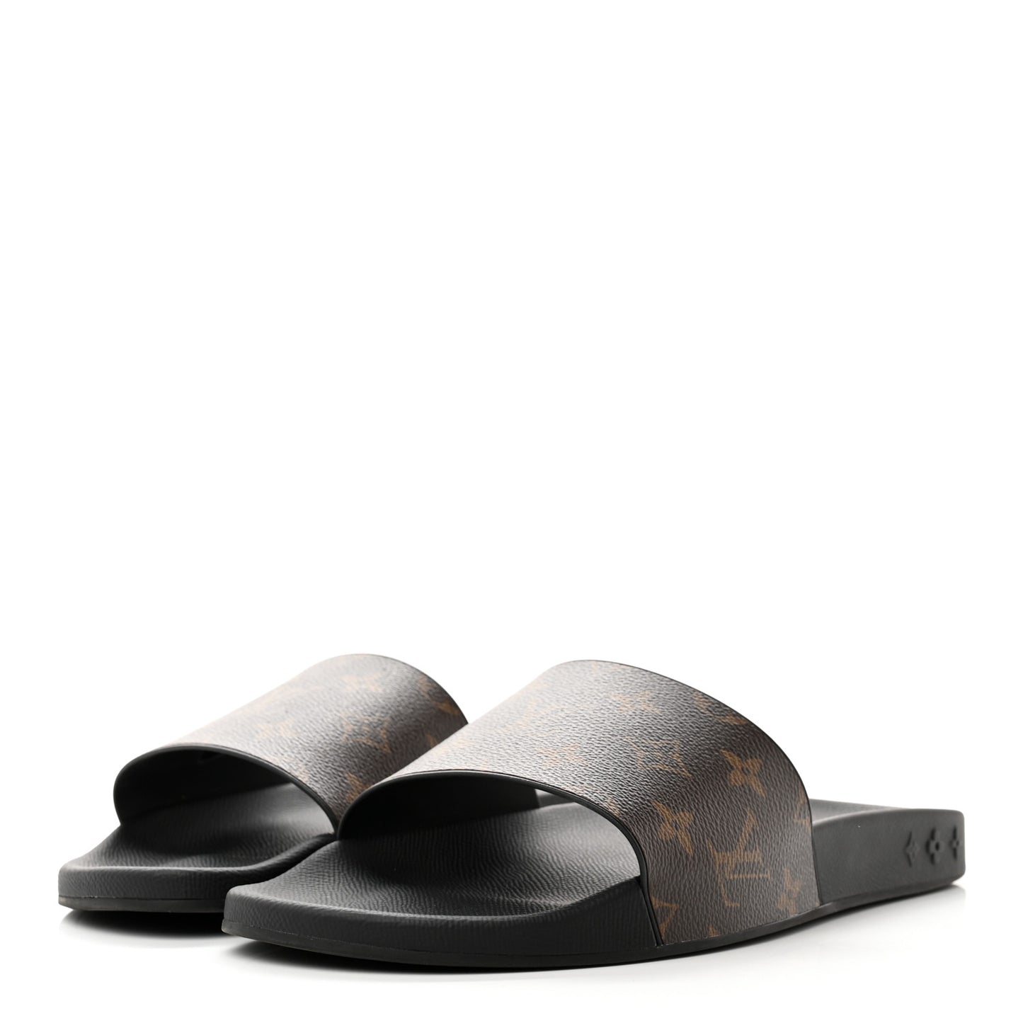 Rubber Monogram Eclipse Mens Waterfront Mules 9.5 Black