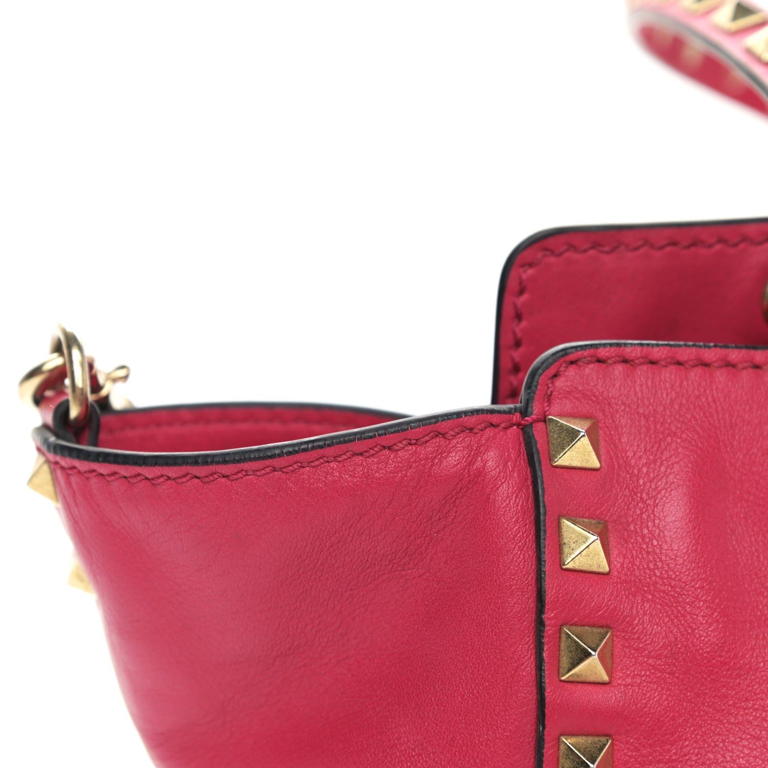 Valentino Garavani Vitello Small Rockstud Tote Cyclamin 11 of 14
