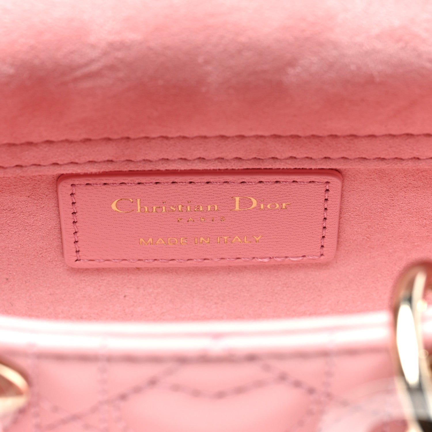 Christian Dior Lambskin Cannage Dioramour Micro Lady D-Joy Rose De Vents 6 of 9