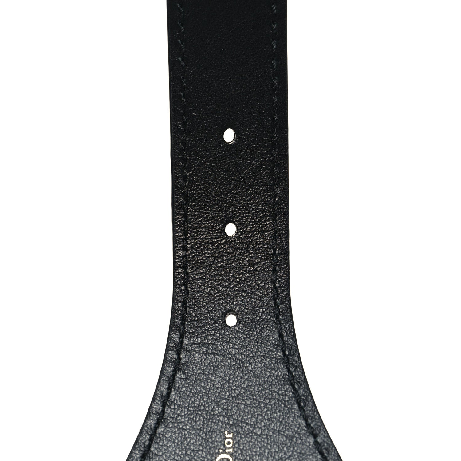 Christian Dior Canvas Embroidered Large Book Belt 80 32 Grey Multicolor 4 of 6