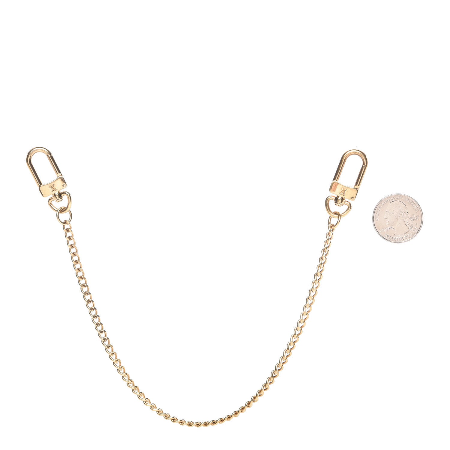 Louis Vuitton XL Pochette Extender Key Ring Chain Gold 2 of 3