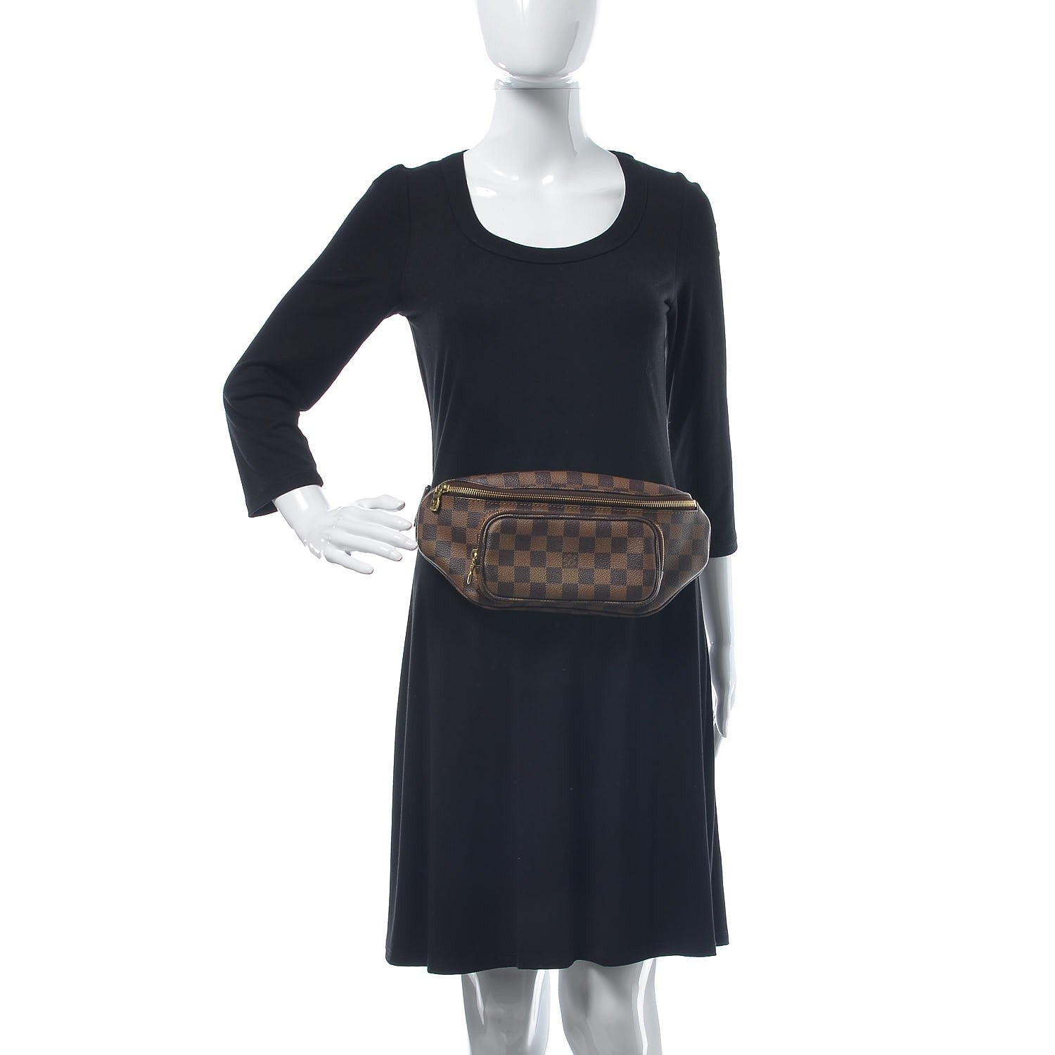 Louis Vuitton Damier Ebene Melville Belt Bag 2 of 8