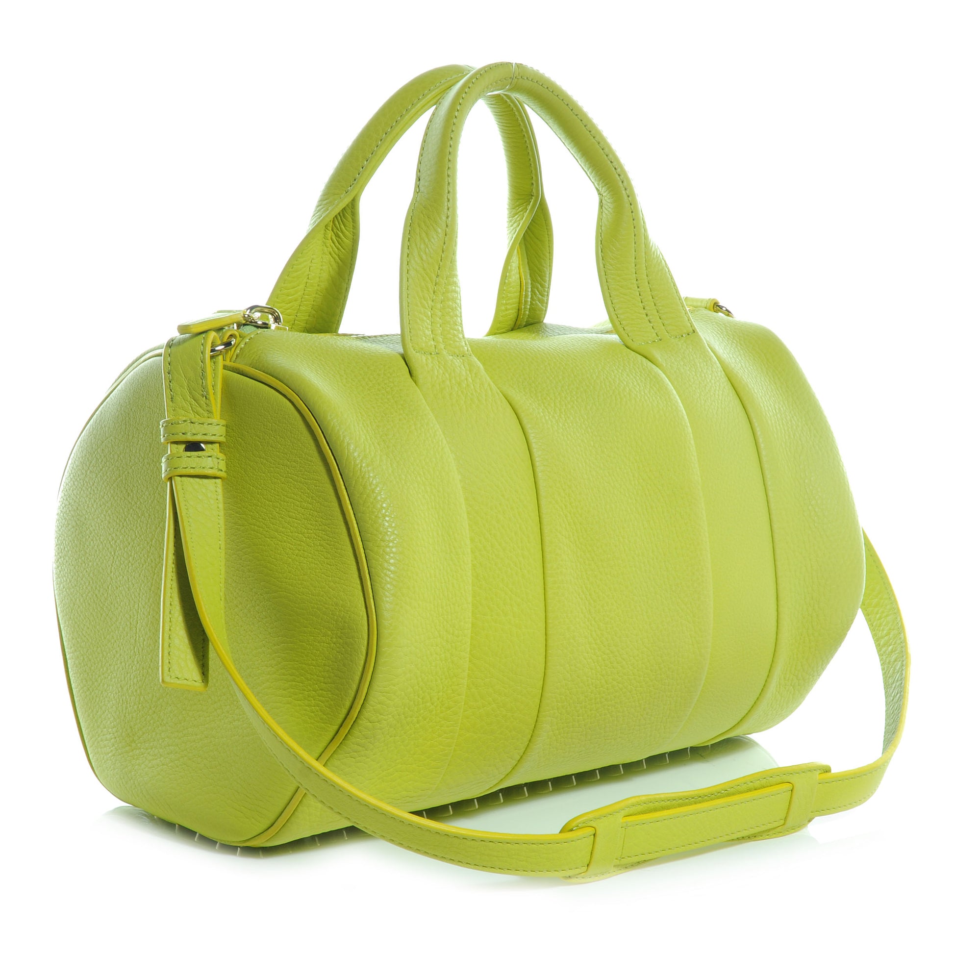 Alexander Wang Pebbled Leather Rocco Acid w Pale Gold Hardware 3 of 6